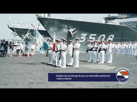 Puerto Quetzal anfitrion de los barcos japoneses Kashima e Izanuma